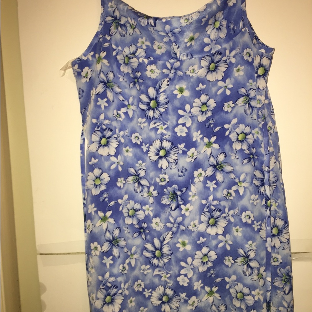 ✴️RMLA Size 14-16 polyester Blue Floral Midi Dress